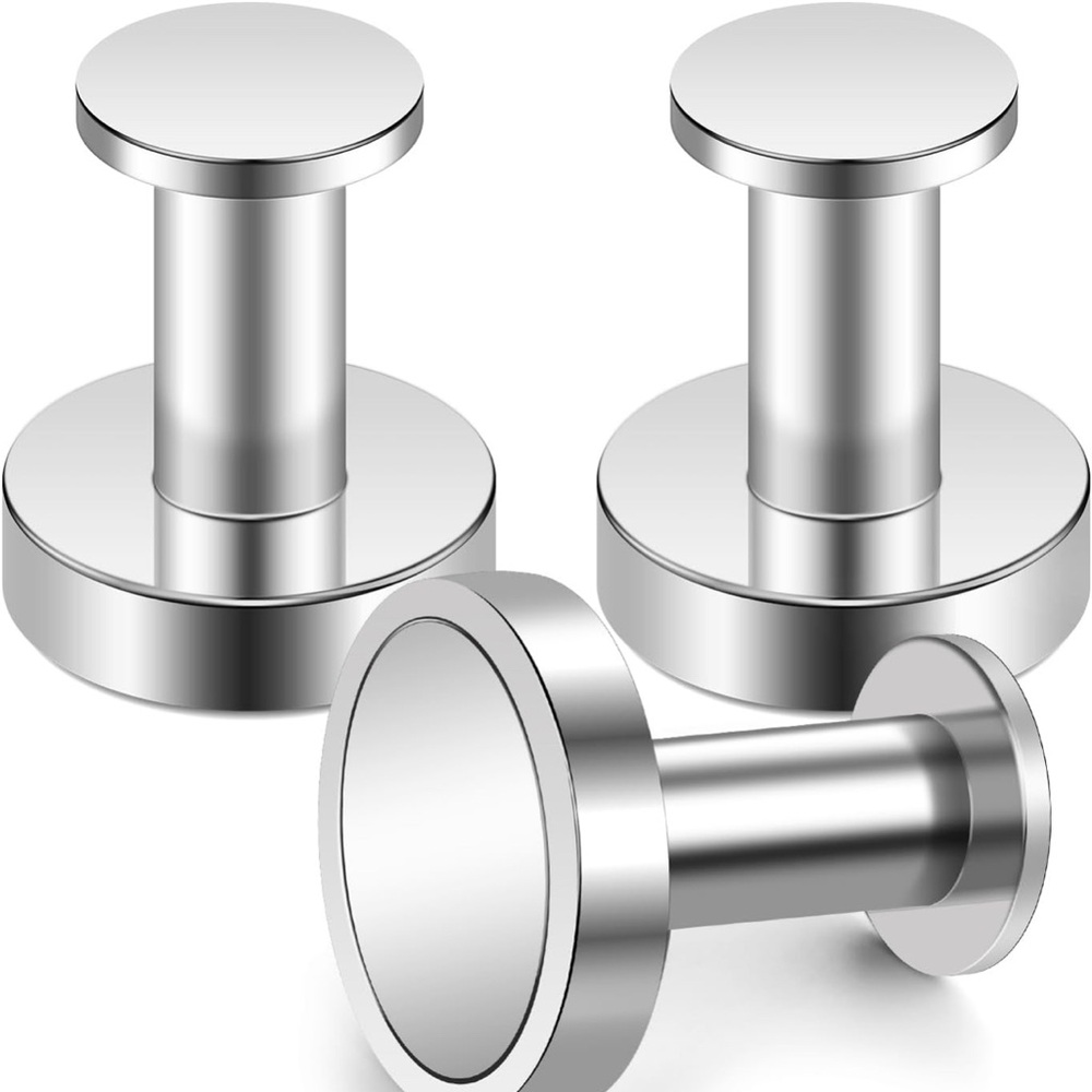 Silver Magnetic Hooks Pegs